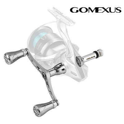 【Gomexus】MDY紡車輪鋁合金改裝把手搖臂可裝Shimano Daiwa捲線器淡水溪流軟絲磯釣岸投釣魚配件