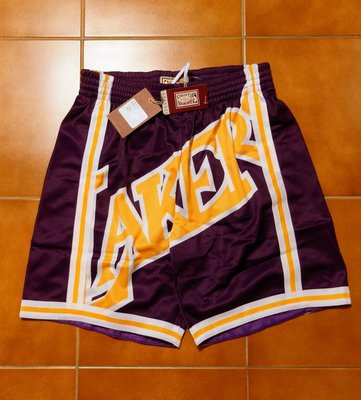(售出) Mitchell & Ness NBA 湖人隊 Bigface 復古球褲 LBJ Kobe 曼巴 黑曼巴