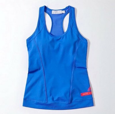 AsukA的窩窩~(衣) 愛迪達adidas STELLA McCartney藍色韻律有氧健身瑜珈運動背心