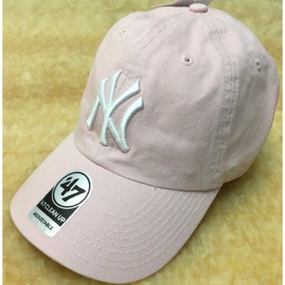 美國MLB洋基帽/淺粉色/軟帽