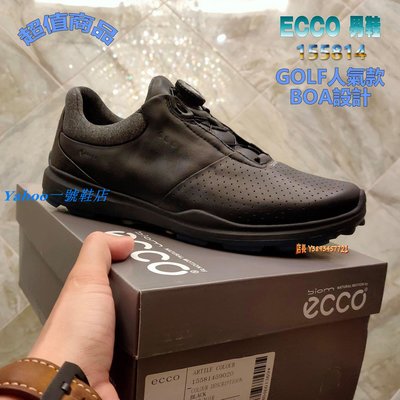 Ｙａｈｏｏ一號鞋店　熱賣款 正貨ECCO GOLF BIOM HYBRID 3 BOA 高級高爾夫球鞋 男休閒鞋 舒適性極佳 155814