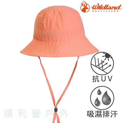荒野 WILDLAND 中性抗UV可收納漁夫帽 W1072 紅星塵 遮陽帽 防曬帽 OUDTOOR NICE