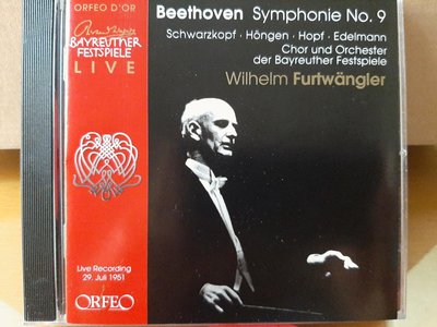 Furtwangler,Beethoven-Sym No.9"Choral"福特萬格勒指揮貝魯特節慶管弦及合唱團(舒瓦茲柯芙等)演繹貝多芬-第9號交響曲"合唱"
