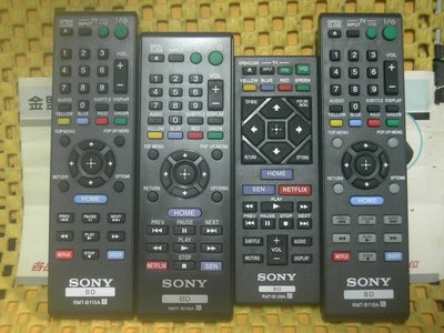 全新　新力 SONY 藍光DVD播放機 BDP-BX39 BDP-S490 BDP-S590 BDP-S3100 遙控器
