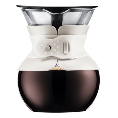 【福利價】丹麥BODUM POUR OVER手沖咖啡濾壺500ml-白色ABO-005W