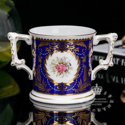 【吉事達】皇冠德貝瓷Royal Crown Derby 2000年女王母親生日紀念骨瓷馬克杯茶杯咖啡杯