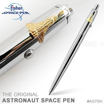 【IUHT】Fisher Astronaut Space Pen 太空人系列筆-銀殼(#AG7SH)