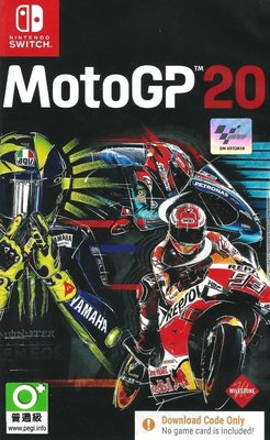 【全新未拆】任天堂 SWITCH NS 世界摩托車錦標賽 2020 MOTOGP 20 ESHOP序號 實體盒裝 英文版