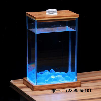 玻璃魚缸斗魚專用缸 泰國斗魚缸 超白玻璃桌面微景觀生態魚缸小型方缸水族箱