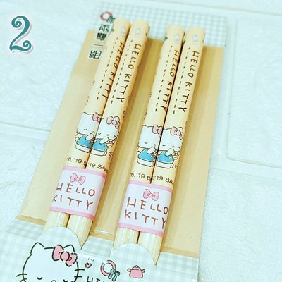 晶鑫小舖 正版授權台灣製 Hello Kitty 筷子 竹筷 環保筷 餐具