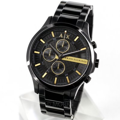 現貨 可自取 ARMANI EXCHANGE AX AX2164 亞曼尼 手錶 46mm 黑金配色 計時 男錶
