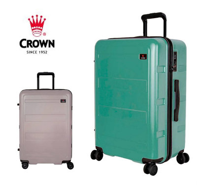 CROWN 熱賣款 29吋 2/8分防盜拉鍊 輕量PC箱 旅行箱/行李箱-2色 CF1783
