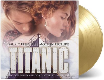 電影原聲帶 / 詹姆斯‧霍納 Titanic鐵達尼號 首批限量2LP金膠唱片彩膠唱片(全球限量1500張)