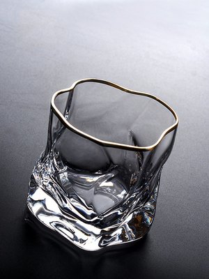 酒杯輕奢品牌ZPPSN日式復古威士忌杯家用水晶玻璃個性洋酒杯酒具套裝