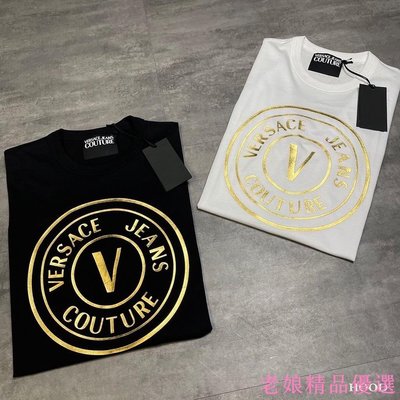 VERSACE JEANS COUTURE 燙金圓標短袖