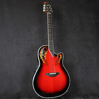 《民風樂府 新春特惠》Ovation C1868LX-BCB 圓背吉他 美國廠 超薄桶琴身 葡萄孔設計 民歌經典 傳奇型號