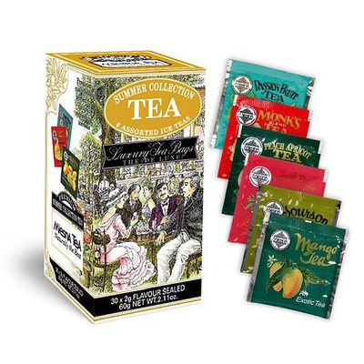 ※本月促銷※即享萌茶~(內有6款水果茶)曼斯納夏日組合綜合茶包30茶包/盒MlesnA SUMMER COLLECT