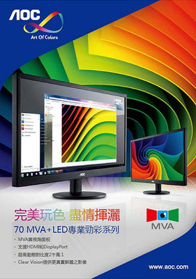 【故障~無畫面】AOC 艾德蒙 M2870VQ 28型 MVA 廣視角電腦螢幕 28吋(MVA)液晶顯示器 28" 電腦螢幕