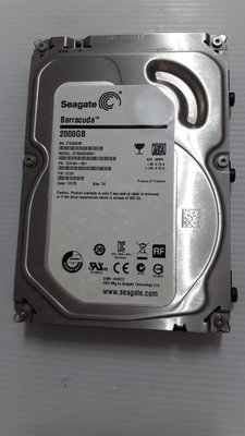 (台中) Seagate SATA 3.5吋 硬碟 2.0TB 中古拆機良品
