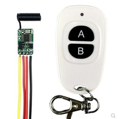 ►2334◄無線遙控開關模組 3.7v 4.5v 9v 12 LED燈電池電源小型DIY控制器