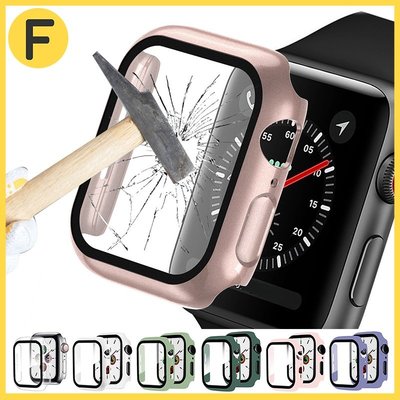 Apple Watch 7 鋼化膜一體保護殼 iwatch7 41mm 45mm PC保護殼 蘋果手錶殼 防摔防撞殼