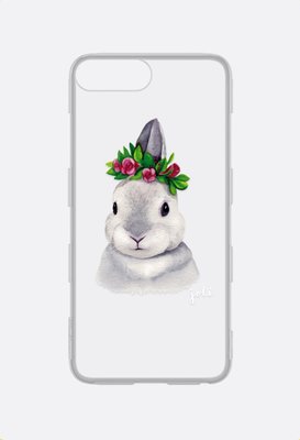 犀牛盾 Mod 防摔手機殼 邊框背殼二用殼 + 可愛動物系列 花圈小灰兔 iPhone 7 Plus / 8 Plus