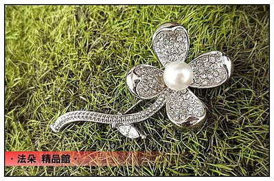♛ 法朵 精品館 ♛獨家販售款 ㊣韓國㊣珍珠花朵 造型胸針別針*H897*珠寶捧花材料