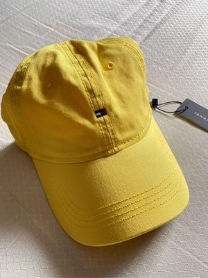 Tommy tommy Hilfiger 棒球帽 黃色 美國購入 全新正品 現貨在台  鬆緊可調