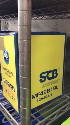 【優選電池】SCB 汽車電池 42B19L 免保養(有底座)