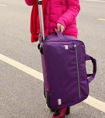 拉桿包旅遊女手提旅行袋男大容量行李包登機箱包可折疊防水旅行包