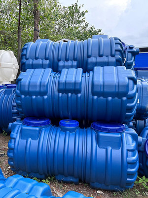 現貨：PE塑料化糞池新農村改造環保家用廁所三格一體加厚地埋小型糞池桶