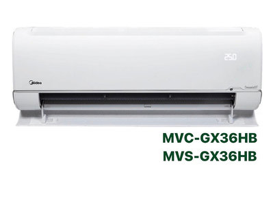 *東洋電器行* 【Midea 美的】變頻冷暖分離式冷氣 無風感系列 MVC-GX36HB MVS-GX36HB *可議價