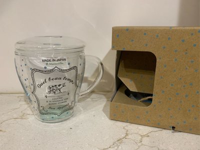 全新日本製Afternoon tea巴黎市集耐熱馬克杯  粉藍