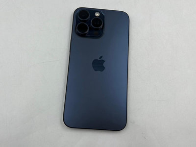 §上進心集團§保固2025/2 蘋果 盒裝 Apple iPhone 15 Pro Max 鈦金屬256G 藍色54