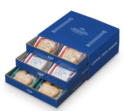 Mei 本舖☼預購 ！日本 GOUTER de ROI 2022 過年 新年 禮盒 法國麵包脆餅 白巧克力 共40枚