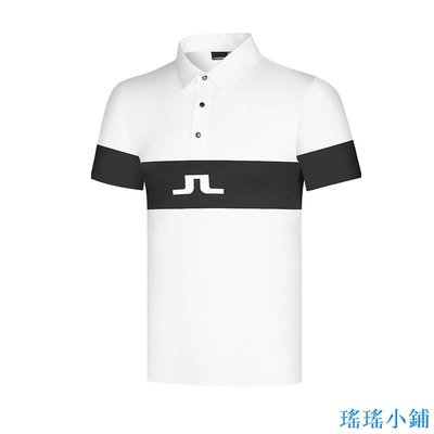 瑤瑤小鋪高爾夫男士服裝JL春夏新款短袖T恤透氣速乾 golf休閒運動球衣服男