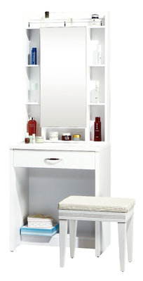 8號店鋪 森寶藝品傢俱f-07品味生活臥室系列105-3 妮可拉2尺白色鏡台