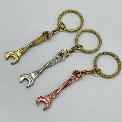 【熱賣精選】出品創意純銅扳手掛件鑰匙扣裝飾掛件包掛件 鑰匙扣 鑰匙圈