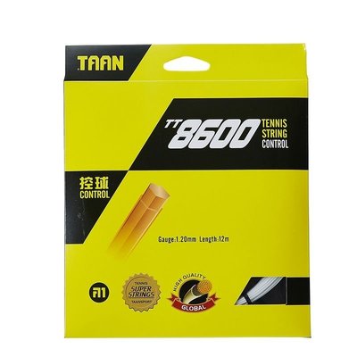 促銷打折 泰昂TAAN網球拍線聚酯硬線 TT8600六角線 旋轉耐打控球*