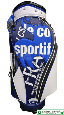 [小鷹小舖] le coq sportif golf QGR0J401 公雞牌 男仕高爾夫球桿袋 可直立 大口徑 藍白色