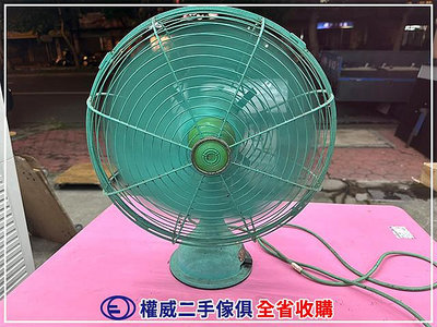 台中權威二手家具 大同古董桌上電風扇SA-14A/35cm ▪ 台北中古傢俱家電回收大廈扇水冷扇工業用電扇冷氣冰箱洗衣機