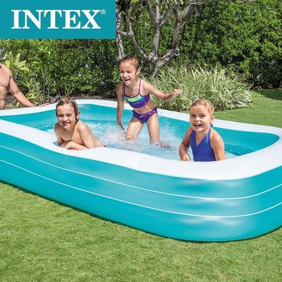 原裝INTEX58484小型家庭戲水池充氣游泳池兒童海洋球池沙池
