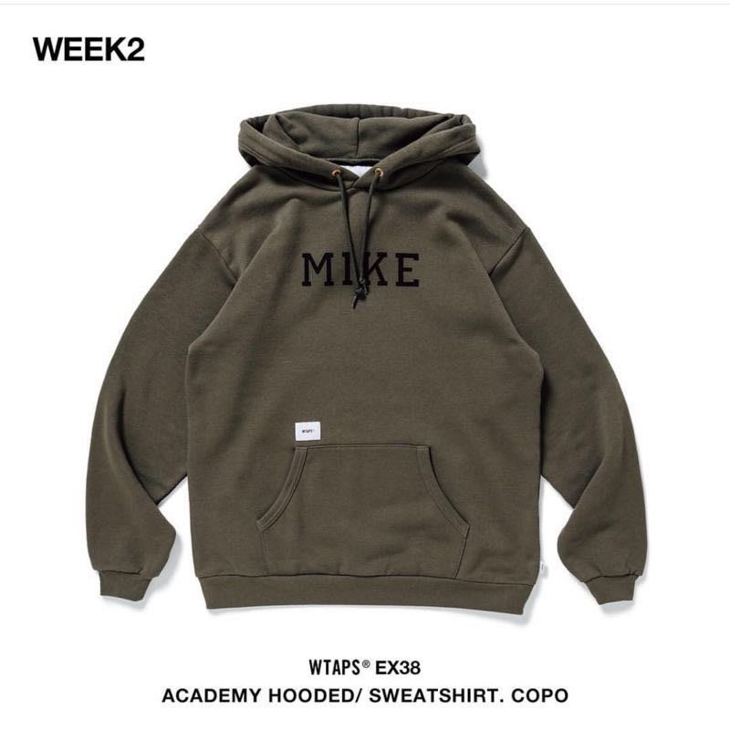 Wtaps design ACADEMY HOODED 軍綠色帽t 連帽上衣| Yahoo奇摩拍賣