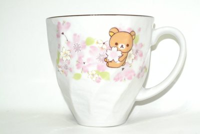 貳拾肆棒球-日本帶回 拉拉熊懶懶熊Rilakkuma 美濃燒櫻花拉拉熊 可愛陶瓷 泡茶杯 日本製