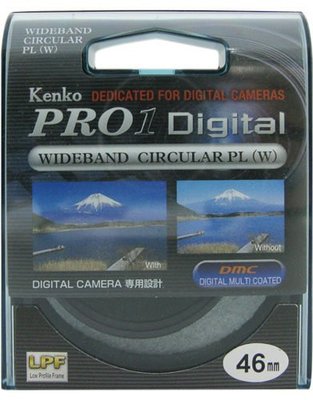 《WL數碼達人》全新 Kenko Pro1D CPL 廣角薄框環形偏光鏡 46mm 正成公司貨~