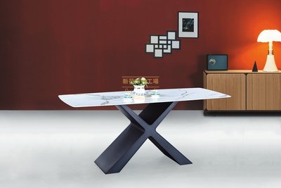 ☆[新荷傢俱] E 1204☆岩板桌 5尺/6尺/7尺餐桌 餐桌 現代餐桌 岩板桌 特色餐廳 石面桌
