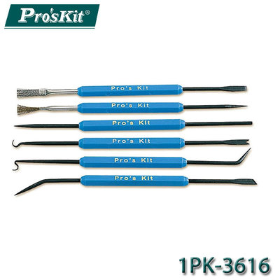 【MR3C】含稅附發票 ProsKit寶工 1PK-3616 12用焊接輔助工具組 6件