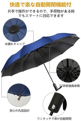 日本 TSUNEO 自動摺疊雨傘 一鍵自動開收傘 抗強風 自動傘 摺疊傘 雨傘 折傘 遮陽 雨天 雨具 【全日空】