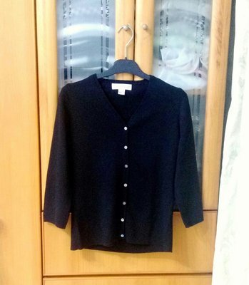 PETITE  SOPHISTICATE  厚棉織7分袖外套 231(黑色)