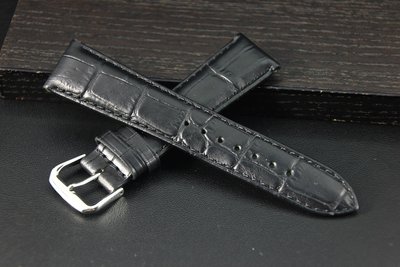 艾曼達精品~21mm進口皮料啞光高質感替代ck armani seiko原廠錶帶真皮製錶帶,黑色標